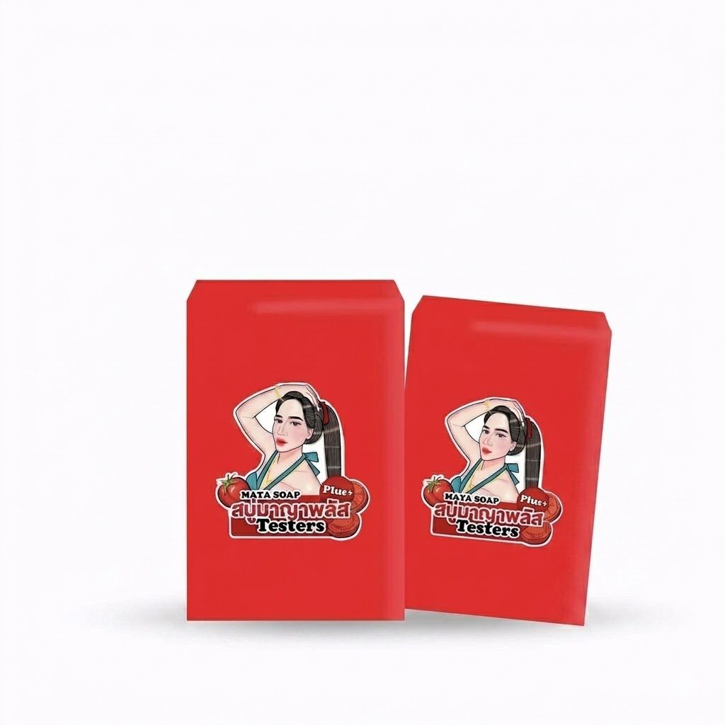 8889887848158 Maya Whitening Tomato Soap - Tomate pour Peau Lumineuse - Image 1