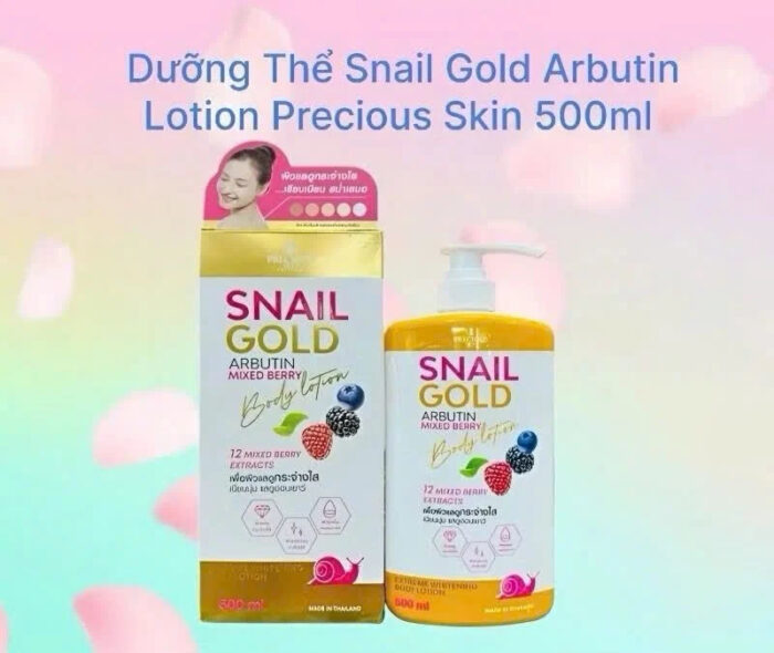 Snail Gold Arbutin Mix Berry Body Lotion 500Ml - Image 1