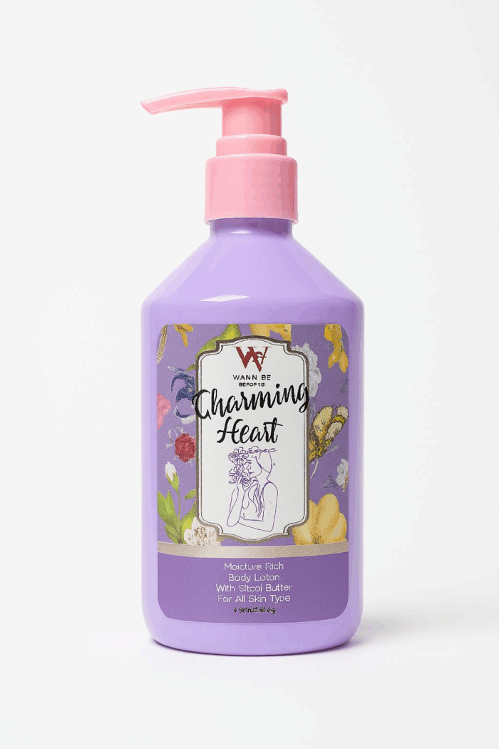 WANA BE BODY LOTION CHARMING HEART 250ML - Image 1