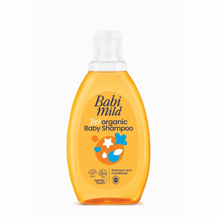 BABI MILD ORGANIC BABY SHAMPOO 2 IN 1 SHAMPOO AND CONDITIONER 180ML - Image 1