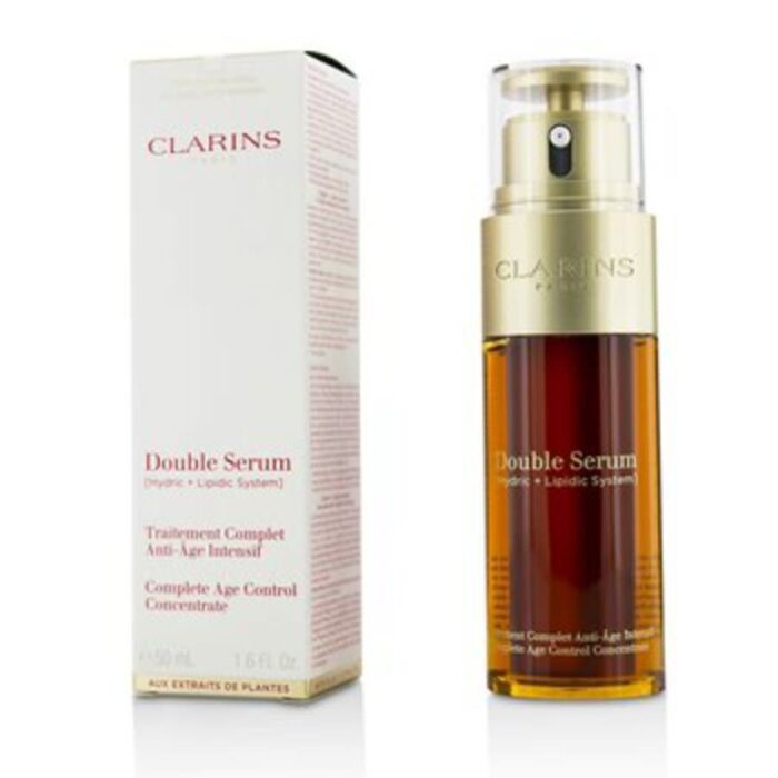Clarins Double Serum Complete Age Control Concentrate, With Turmeric 1.6 Fluid Ounce - Image 1