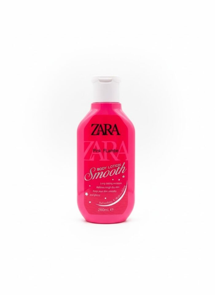 Zara Pink Flambe Body Lotion Smooth 260G - Image 1