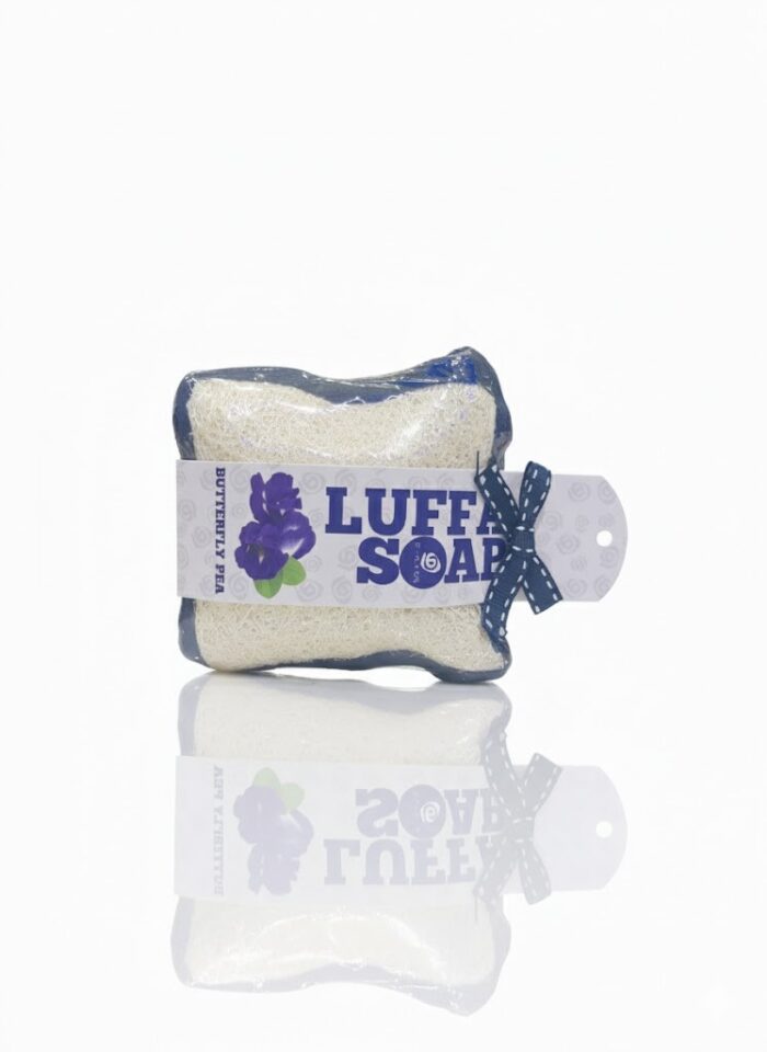Lufa Soap buterfly pea 100G - Image 1