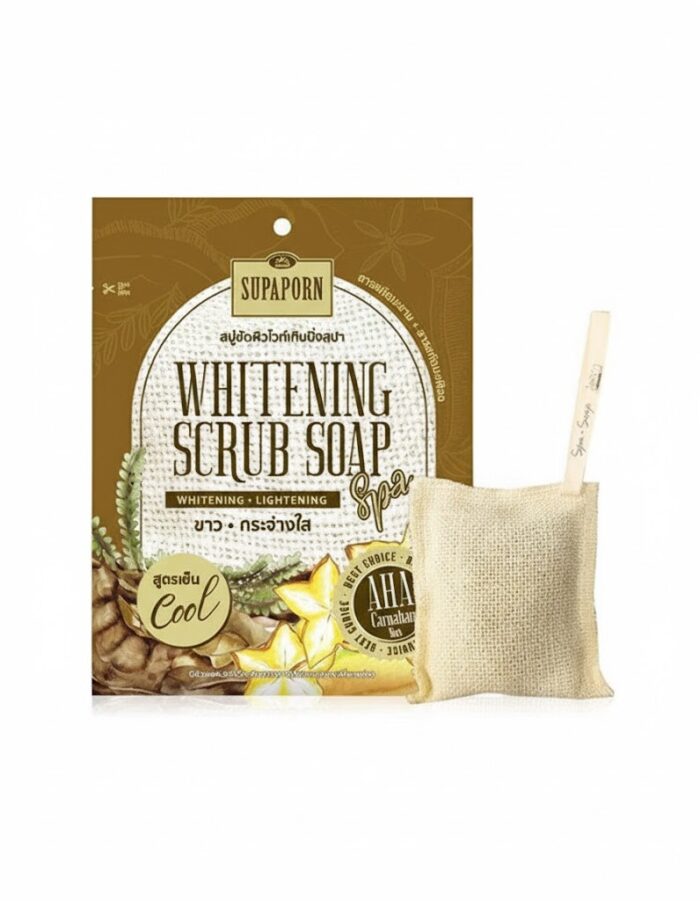 SUPAPORN WHITENING SCRUB SOAP - Image 1
