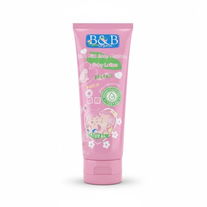 B & B Organic Extra Mild Kids Body Baby Lotion (180Grams) - Image 1