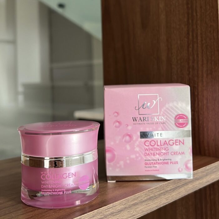 Wari Skin White Collagen Whitening Day&Night  Cream 30G - Image 1